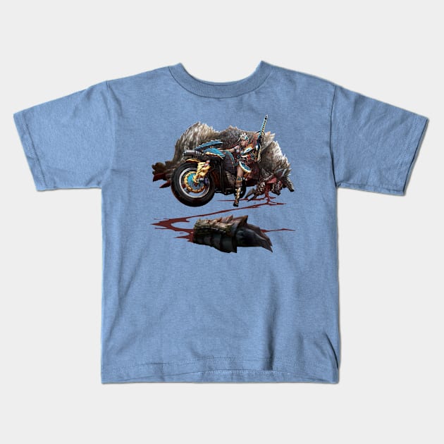 Stygian Hunter (Female) Kids T-Shirt by Zid